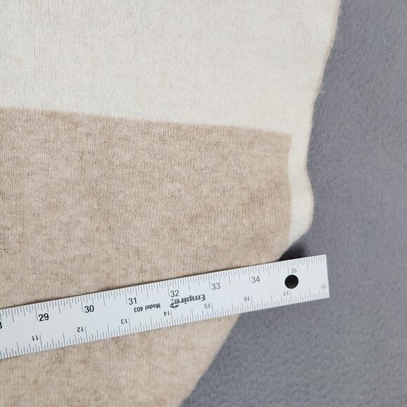 Note di Anita Poncho Sweater Womens One Size Ivory Tan Turtleneck Made in Italy - Picture 4 of 11